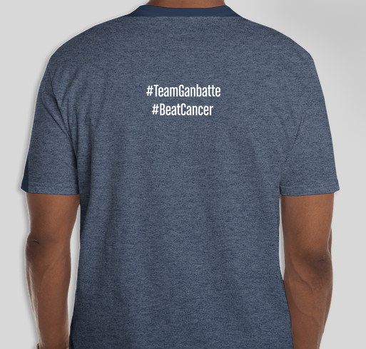 Team Ganbatte - Help us raise money for cancer research! Fundraiser - unisex shirt design - back