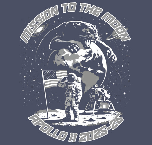 PHS Panther Art 2026 Apollo Mission To The Moon shirt design - zoomed