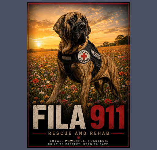 Fila 911 Rescue and Rehab T-Shirt Fundraiser 2026 shirt design - zoomed