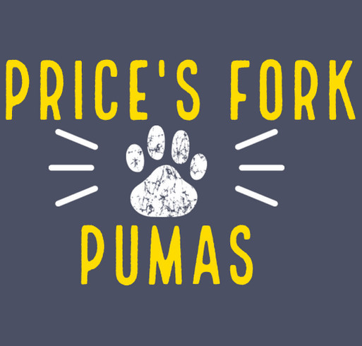 Price's Fork Elementary School Gear shirt design - zoomed