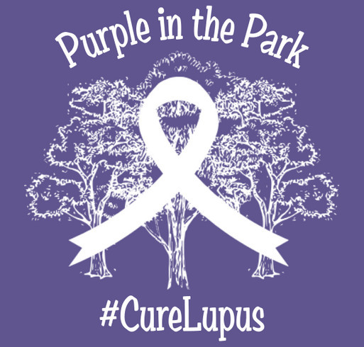 Purple in the Park shirt design - zoomed