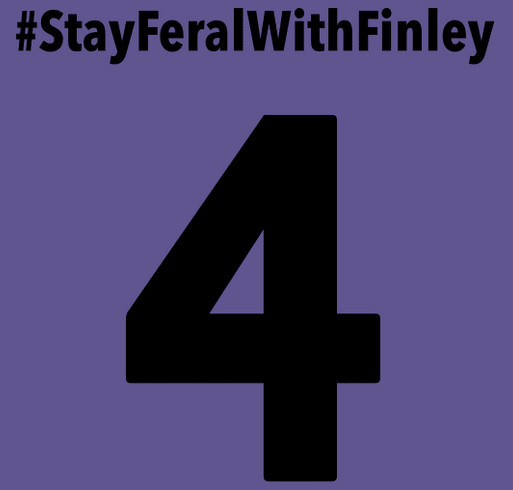 #StayFeralWithFinley shirt design - zoomed