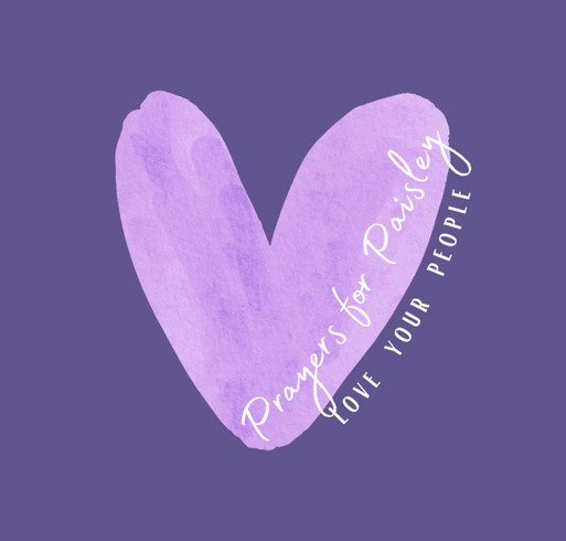 Prayers for Paisley shirt design - zoomed