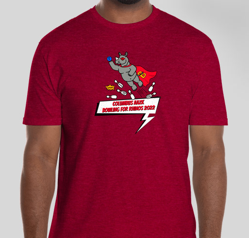 Bowling for Rhinos 2022 Fundraiser - unisex shirt design - small