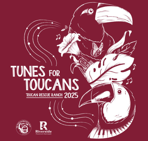 Tunes for Toucans 2025 shirt design - zoomed