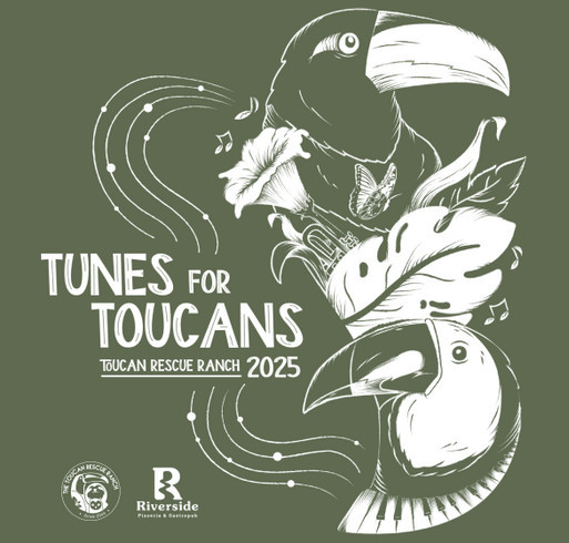 Tunes for Toucans 2025 shirt design - zoomed