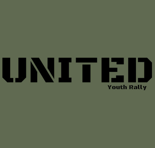 United Youth Rally shirt design - zoomed