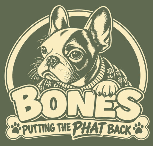 Bones shirt design - zoomed