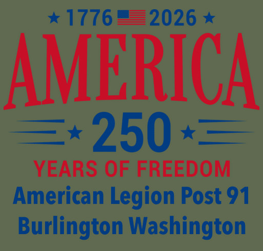 American Legion Post 91 Veterans Relief shirt design - zoomed
