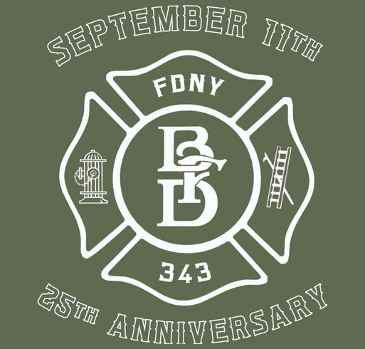BFD 25th Anniversary 9/11 T-shirts shirt design - zoomed