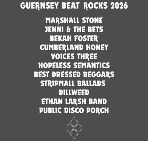Guernsey Beat Rocks 2026 shirt design - zoomed