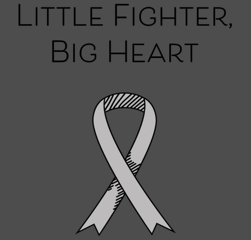 Wearing gray for Addie shirt design - zoomed