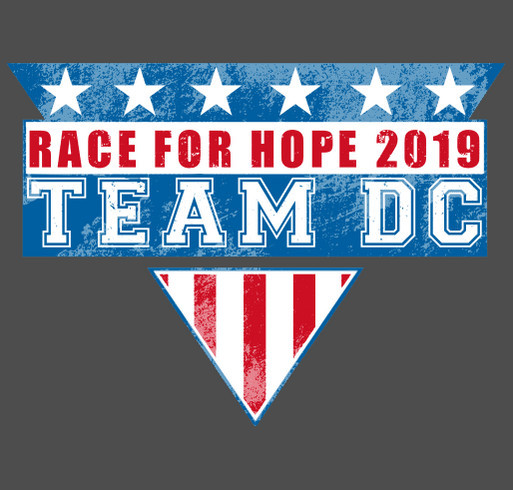 David Cook's Team for a Cure Shirt - Race for Hope 2019 shirt design - zoomed