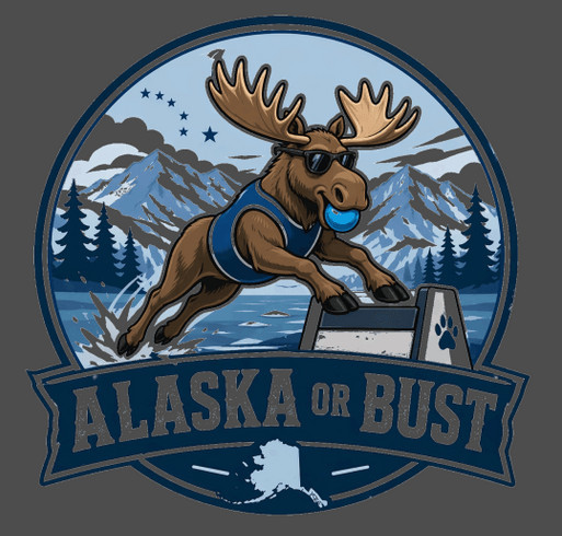 This is the 20 anniversary of the summer solstice flyball tournament in Alaska. shirt design - zoomed