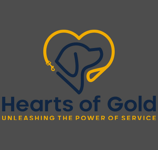 Hearts of Gold Service Dogs shirt design - zoomed