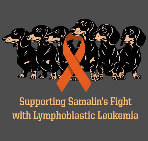 Help Support Samalin's Fight with Lymphoblastic Leukemia shirt design - zoomed
