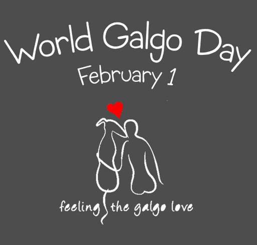 World Galgo Day shirt design - zoomed