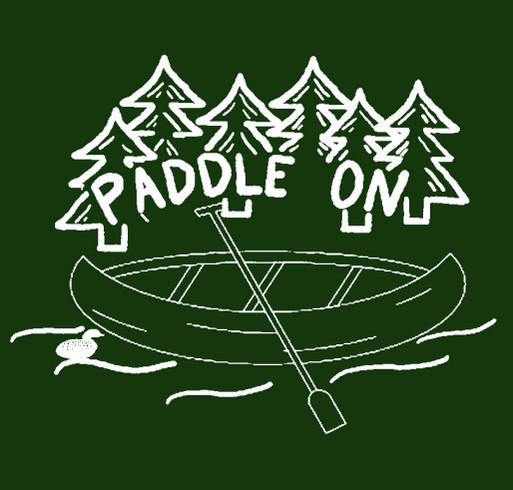 Boundary Water Canoe Area forest fire relief shirt design - zoomed