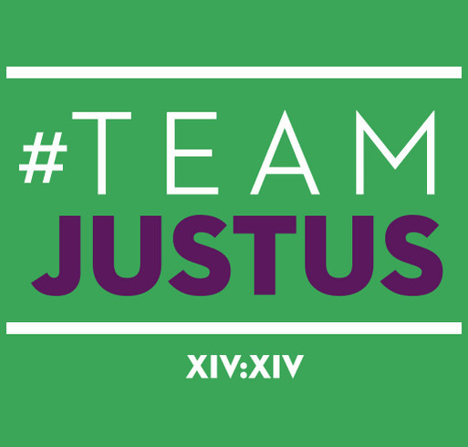 Team Justus shirt design - zoomed