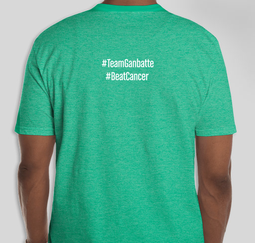 Team Ganbatte - Help us raise money for cancer research! Fundraiser - unisex shirt design - back