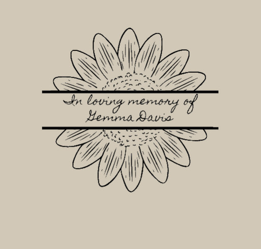 In Loving Memory of Gemma Davis shirt design - zoomed