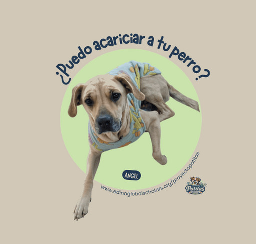 Angel's Shirt | Proyecto Patitas shirt design - zoomed