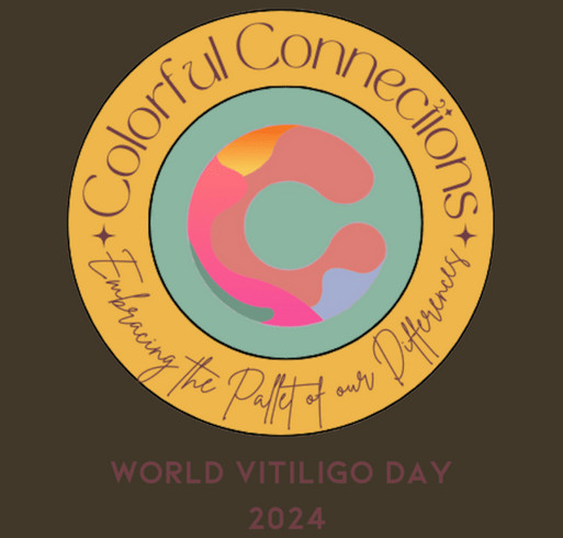 Colorful Connections World Vitiligo Day shirt design - zoomed