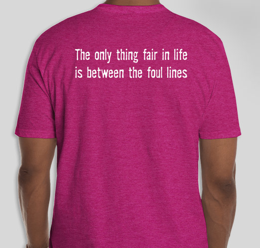 Keep Calm and Play Softball Fundraiser - unisex shirt design - back