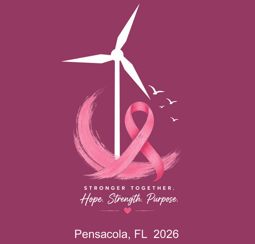 2026 GE Vernova Pensacola Breast Cancer Awareness Campaign shirt design - zoomed