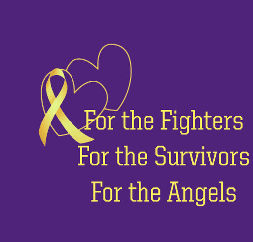 Childhood Cancer We Fight Together shirt design - zoomed