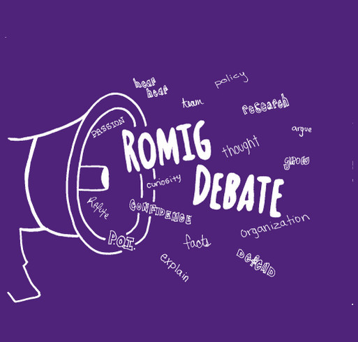 Romig Debate Gear shirt design - zoomed