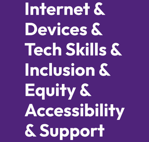 Wear Your Love for Digital Inclusion shirt design - zoomed