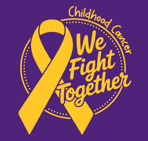 Childhood Cancer We Fight Together shirt design - zoomed