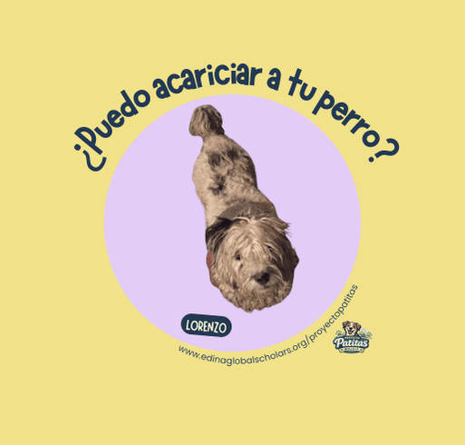 Lorenzo's Shirt | Proyecto Patitas shirt design - zoomed