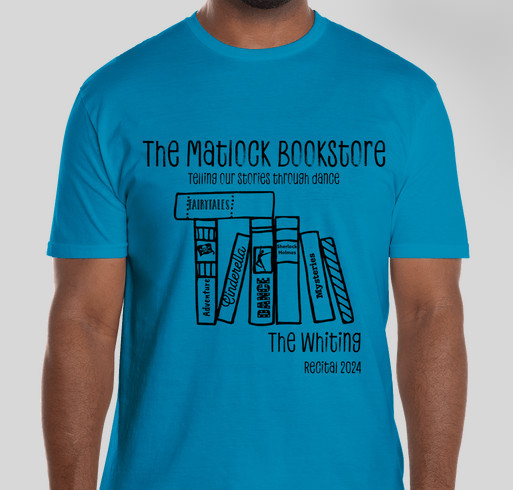 Terry Matlock Bookstore Recital T-Shirt 2024 Fundraiser - unisex shirt design - front