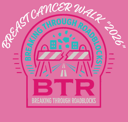 BTR’s 2nd Annual Breast Cancer Awareness Walk shirt design - zoomed