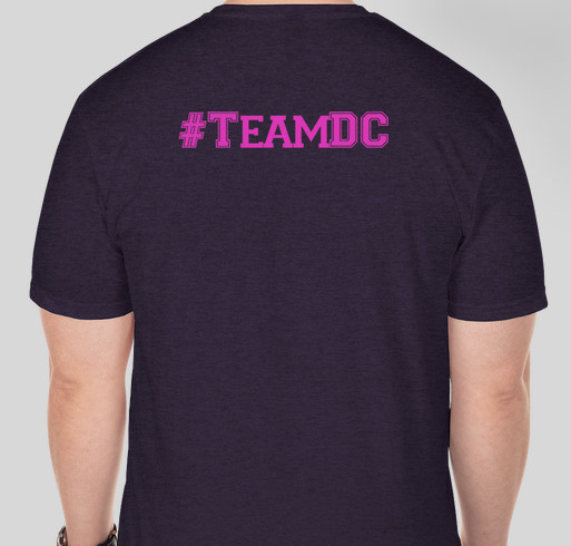 David Cook's Team for a Cure Shirt - Race for Hope 2018 Fundraiser - unisex shirt design - back