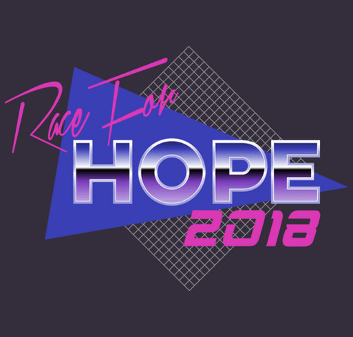 David Cook's Team for a Cure Shirt - Race for Hope 2018 shirt design - zoomed