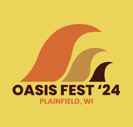 Oasis Fest '24 Fundraiser shirt design - zoomed