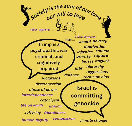 Society is the Sum of Our Love shirt design - zoomed