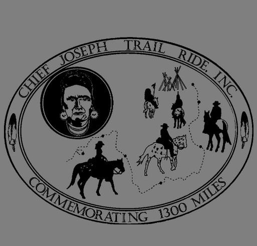 Chief Joseph Trail Ride Participant T-Shirt Fundraiser shirt design - zoomed