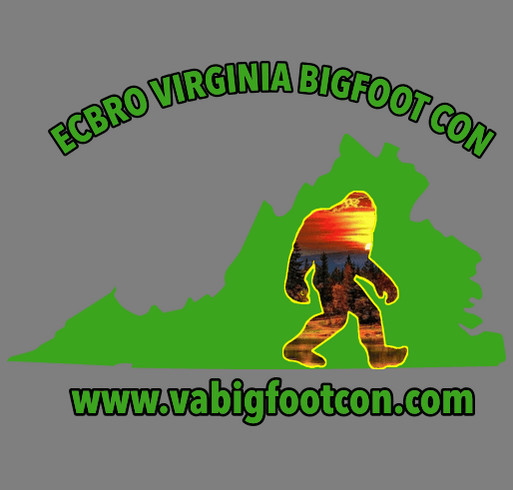 Annual ECBRO Virginia Bigfoot Con shirt design - zoomed