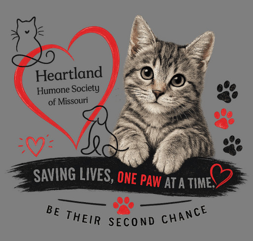 Heartland Humane Society T-shirt fundraiser shirt design - zoomed