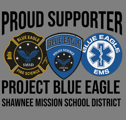Project Blue Eagle SkillsUSA Fundraiser shirt design - zoomed