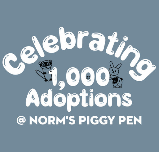 Woo Hoo! 1,000 Adoptions! shirt design - zoomed