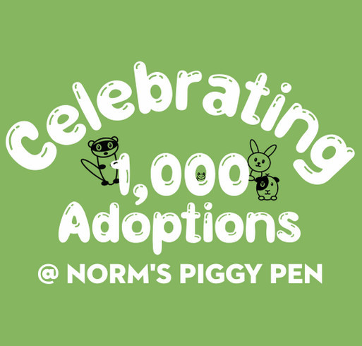 Woo Hoo! 1,000 Adoptions! shirt design - zoomed