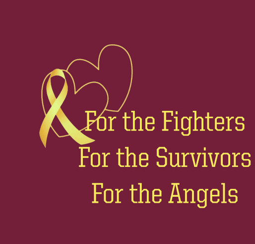 Childhood Cancer We Fight Together shirt design - zoomed