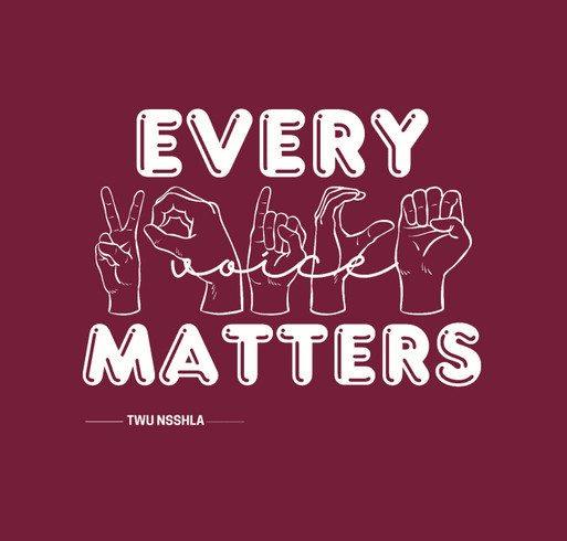 TWU Student Organization of Communication Sciences (SOCS) shirt design - zoomed