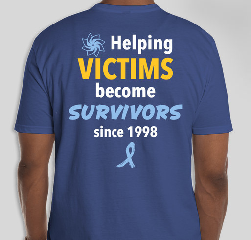 From Victims to Survivors - Child Abuse Awareness Month 2024 Fundraiser - unisex shirt design - back