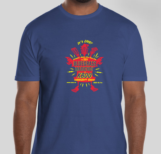 KBOO's Annual Bluegrass Marathon Fundraiser - unisex shirt design - front